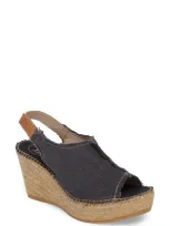 Toni Pons Lugano Espadrille Wedge Sandal In Black