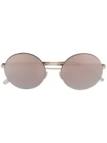 Mykita Round Tinted Sunglasses In Metallic