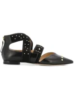 Benedetta Boroli Ballerinas Mit Nieten In Black