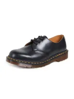 Dr. Martens' Made In England Vintage 1461 3 Eye Lace Ups In Black