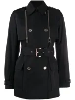 Michael Michael Kors Lightweight Trench Coat In Black