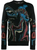 Just Cavalli Abstract Print Jumper In Black