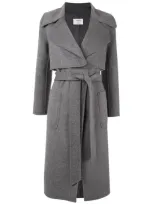 Onefifteen Belted Trench Coat In Grey