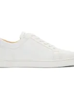 Christian Louboutin Louis Junior Low Top Sneaker In White