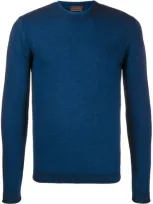 Altea Rolled Trim Jumper In Blue