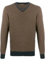 Altea Knitted Jumper In Brown