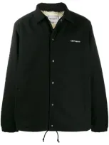 Carhartt Canvas Coach Jacket In Black