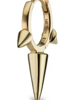 Maria Tash Triple Long Spike Clicker In Yellow Gold