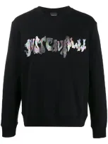 Just Cavalli Logo Print Sweatshirt In Black