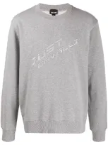 Just Cavalli Logo Print Sweatshirt In Grey