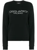 Dsquared2 Logo Print Sweatshirt In Black