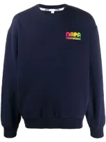 Napa By Martine Rose Logo Stamp Sweatshirt In Blue