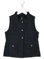 Herno Kids' Padded Gilet In Blue