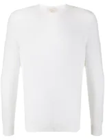 Altea Textured-knit Linen And Cotton-blend Sweater In White