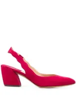 Chloé Women's Laurena Suede Slingback Pumps In Raspberry