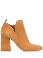 Michael Michael Kors Chunky Heel Ankle Boots In Yellow