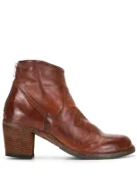 Officine Creative Agnes 28 Ankle Boots In Brown