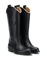 Gallucci Teen Camperos Texas Boots In Black