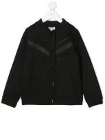 Givenchy Kids' Rear Logo Bomber Jacket In Black