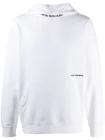 Calvin Klein Jeans Est.1978 Logo Print Hoodie In White