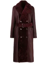 Marni Belted Mid-length Coat In Red