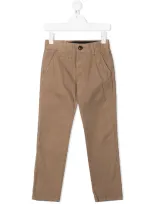 Sun 68 Kids' Slim-fit Chino Trousers In Neutrals