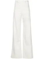 Taylor Panelled Joust Trousers In White