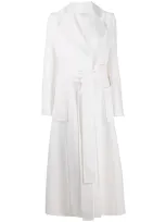 Michael Michael Kors Patch-pocket Tie Wast Coat In White