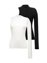 Rejina Pyo Ola Set Of Two One-sleeve Tops In White