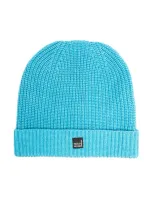 Paolo Pecora Kids' Knitted Beanie Hat In Blue