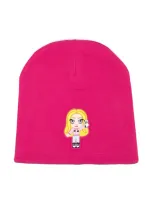 Chiara Ferragni Kids' Appliqué Stretch Beanie In Pink