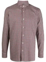 Luigi Borrelli Check Print Buttoned Shirt In Red