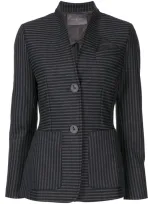 Lorena Antoniazzi Kragenloser Blazer Mit Streifen In Black