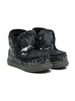 Mou Kids' Eskimo Ankle Boots In Black