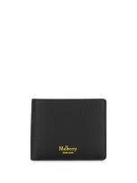 Mulberry Pebbled-effect Bifold Wallet In Black