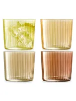 Lsa Gem 4-piece Tumbler Assortment Set In Amber