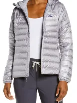 Outdoor Research Helium 800 Fill Power Down Hooded Jacket In Moonstone