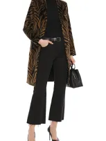 Nili Lotan Rosalin Tiger-print Cotton-velvet Coat In Animal Print