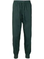 Moncler Tapered Leg Track Pants In Green