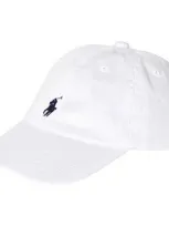 Ralph Lauren Kids' Boys White Cotton Logo Cap