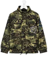 Givenchy Kids Between-seasons Jacket For Boys In Green