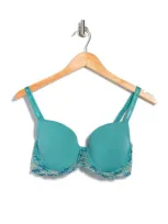 Wacoal Embrace Lace Underwire Molded Cup Bra In Bristol Blue Multi