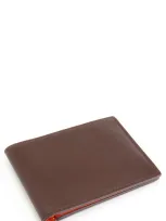 Royce Rfid Leather Bifold Wallet In Brown / Burnt Orange