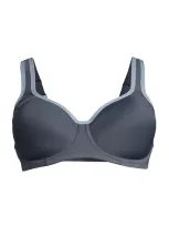 Wacoal Women's Contrast Trim Contour Sport Bra 853302 In Ombre Blue Ashley Blue