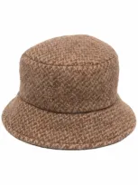 Isabel Marant Brown Wool Denji Bucket Hat