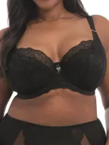 Elomi Brianna Underwire Padded Half Cup Bra In Black