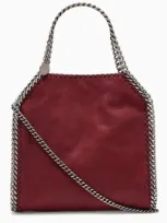 Stella Mccartney Bordeaux Falabella Mini Tote Bag In Red