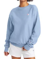 Champion Reverse Weave® Crewneck Sweatshirt In Charming Blue