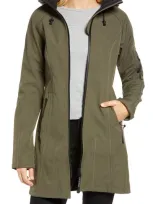 Ilse Jacobsen Regular Fit Hooded Raincoat In Army