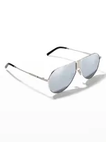 Dior Men's Ice Au Sunglasses In 16c Shiny Palladi